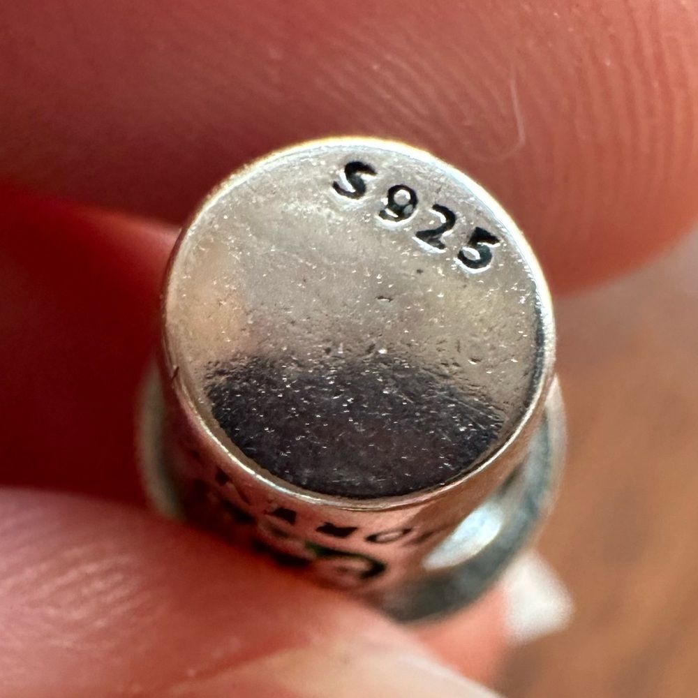 NWOT "Love" Coffee Silver 925 Pandora Fit Charm - Picture 5 of 12